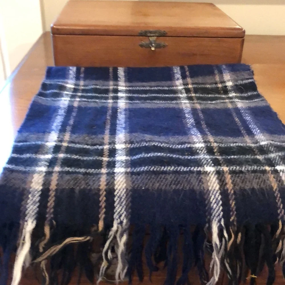 Plaid Winter scarf for a man or a woman